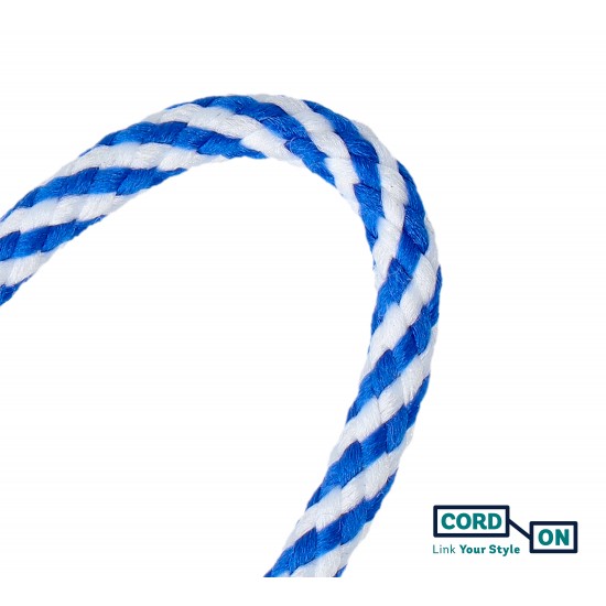 Cordón redondo cenefa azul blanco Style